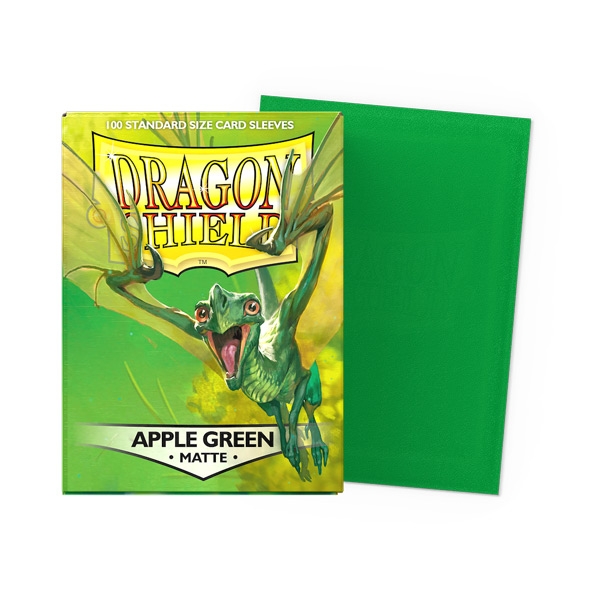 Dragon-Shield-Standard-Sleeves-matte-apple-green-100-Sleeves